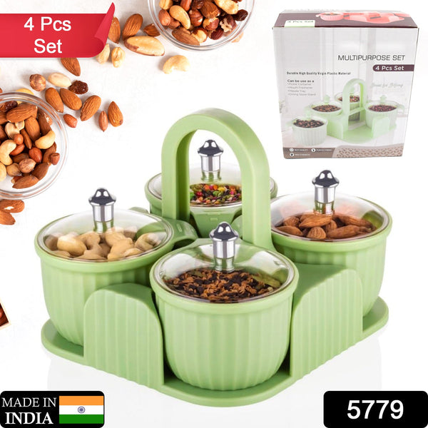 Multipurpose Plastic Storage Container Set: Kitchen Jars, Spices, Cookies