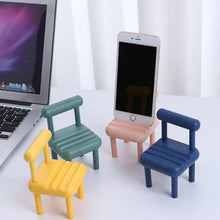 Mobile Phone Holder, Mini Chair Cell Phone Stand, Portable Smartphone Dock, Cellphone Holder for Desktop Design Compatible with All Mobile Phones (1 Pc)