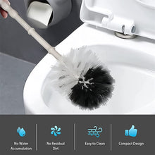 Toilet Brush with Holder Stand, Toilet Brush Set Toilet Cleaning Brush Household, Bathroom Cleaning Tools