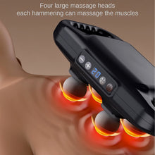 Handheld Full Body Massager 4-Head Massage Gun (1 Pc / Mix Color)