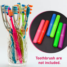 Anti-bacterial toothbrush covers, 6-piece plastic case set