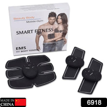 Abdominal muscle stimulator with remote