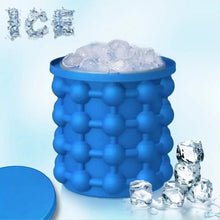 Silicone ice tray for easy ice removal.