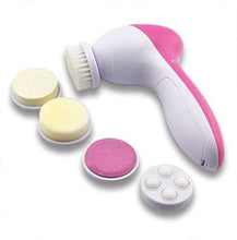 5-in-1 body and facial massager in pink.