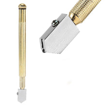 Durable gold metal glass cutter.